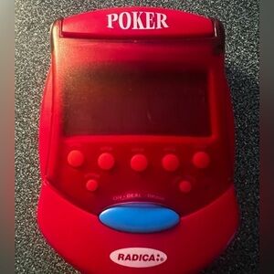 Radica Handheld Poker Game Vintage‎ WORKING